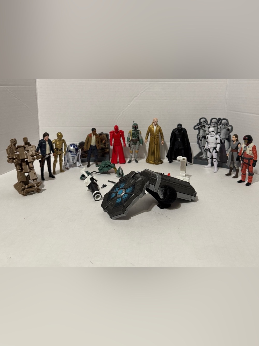 Star Wars Hasbro Force Link 35 Pc Lot The Last Jedi Figures Weapons Wristband